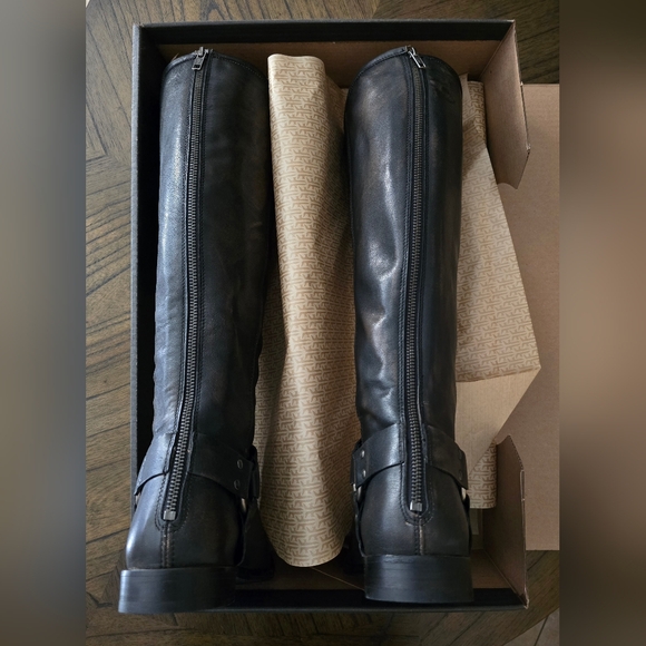 FRYE Phillip Harness Tall Drk Brown 10M Equestrian Vintage Leather Boots NIB NEW - Picture 6 of 9